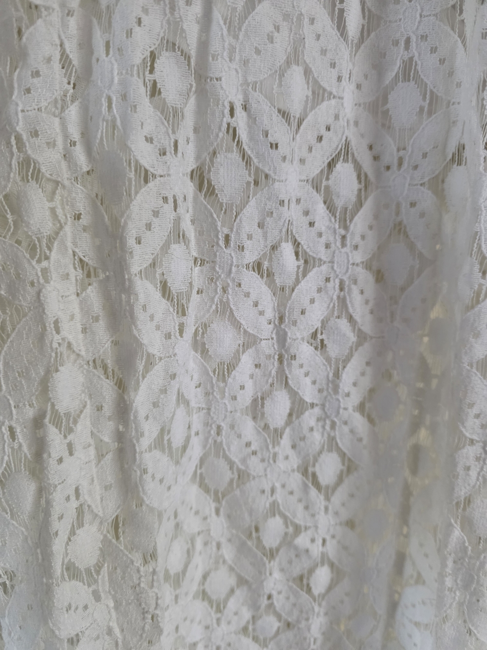 Ashley Stewart White Crochet Wide-Leg Pants - Picture 3 of 6
